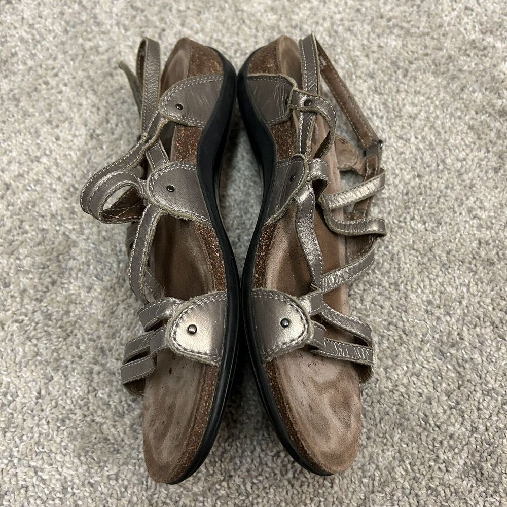 Dansko Jovie Sandals Women's 10.5-11 US 41 EUR Brown‎ Metallic Slingback Flats - Picture 3 of 6